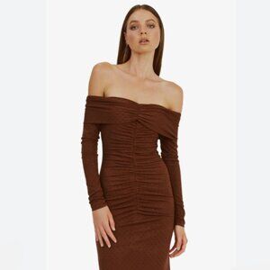 Brand New Bardot Artura Diamante Maxi Dress
